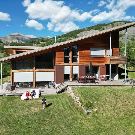 Chalet D'Architecte Avec Vue Panoramique Allos Eksteriør bilde