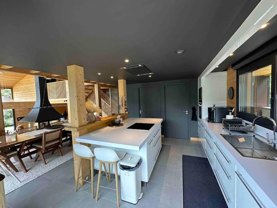 Chalet D'Architecte Avec Vue Panoramique Allos Eksteriør bilde