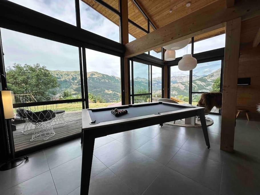 Chalet D'Architecte Avec Vue Panoramique Allos Eksteriør bilde