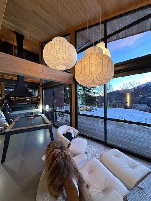 Chalet D'Architecte Avec Vue Panoramique Allos Eksteriør bilde