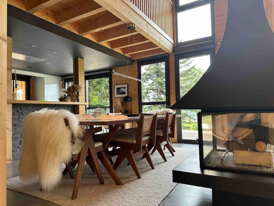 Chalet D'Architecte Avec Vue Panoramique Allos Eksteriør bilde