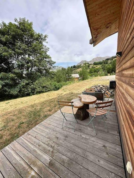 Chalet D'Architecte Avec Vue Panoramique Allos Eksteriør bilde
