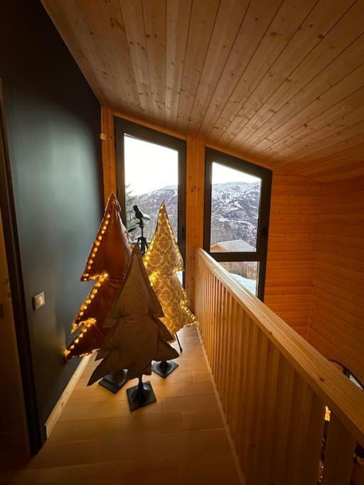 Chalet D'Architecte Avec Vue Panoramique Allos Eksteriør bilde