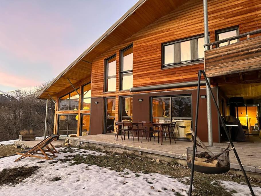 Chalet D'Architecte Avec Vue Panoramique Allos Eksteriør bilde
