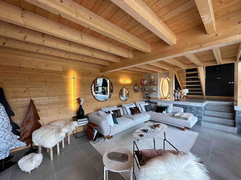 Chalet D'Architecte Avec Vue Panoramique Allos Eksteriør bilde