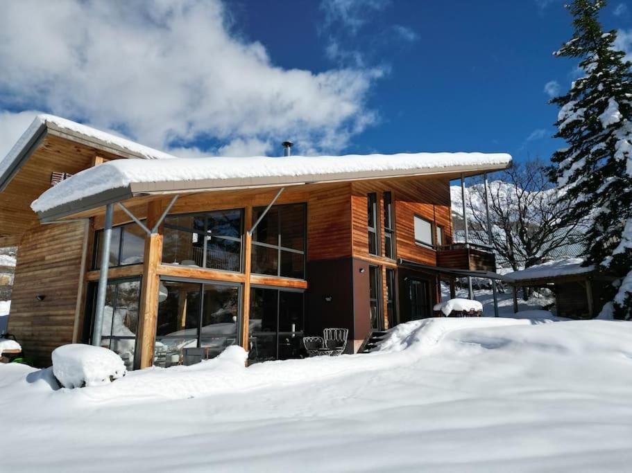 Chalet D'Architecte Avec Vue Panoramique Allos Eksteriør bilde