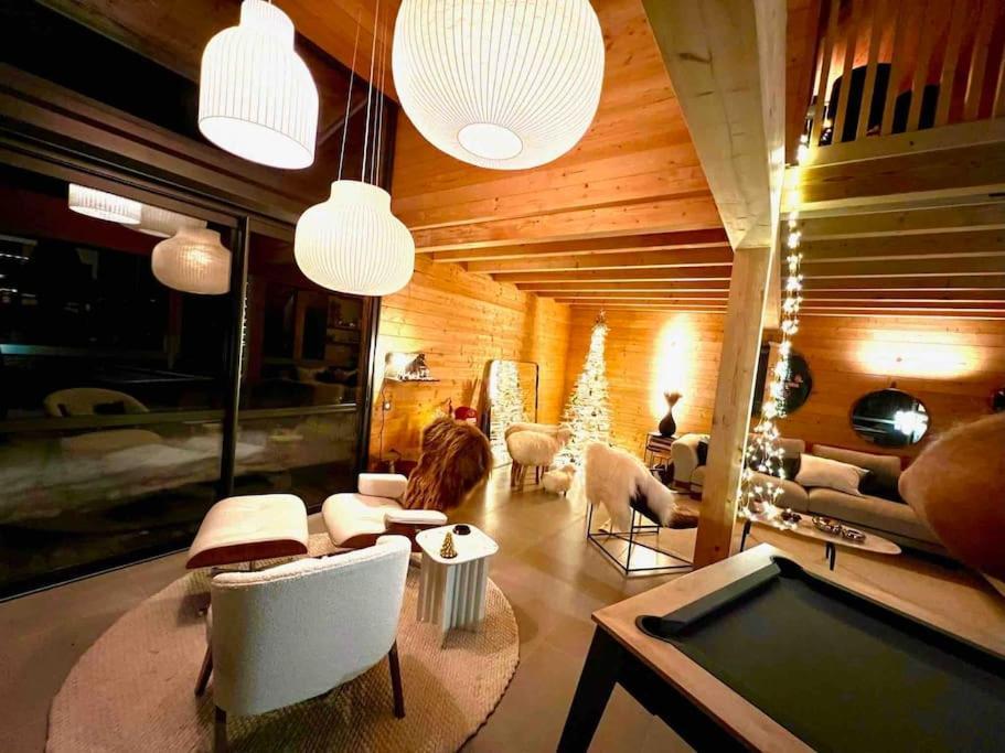 Chalet D'Architecte Avec Vue Panoramique Allos Eksteriør bilde