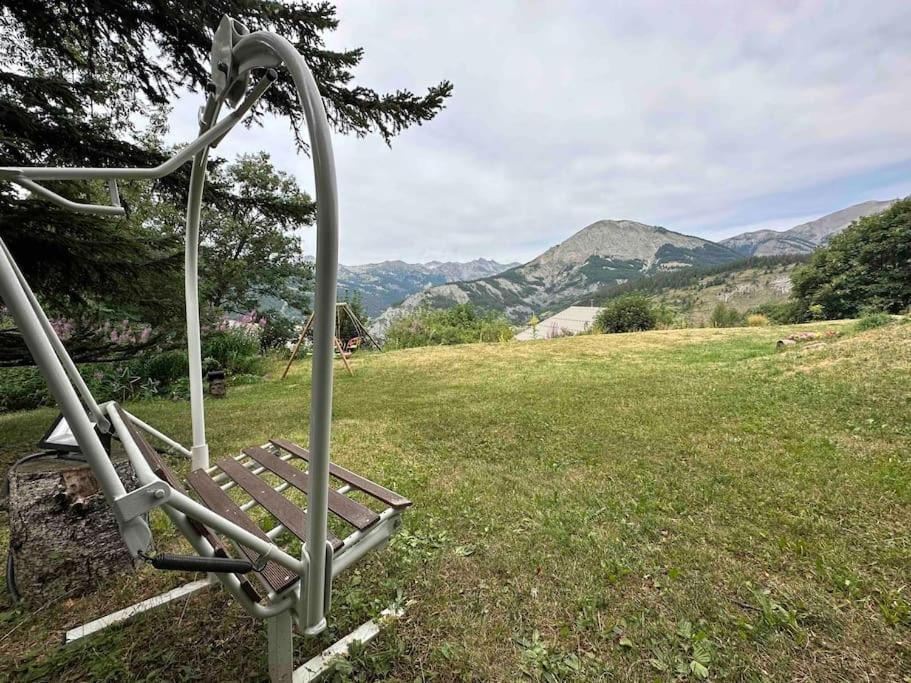 Chalet D'Architecte Avec Vue Panoramique Allos Eksteriør bilde