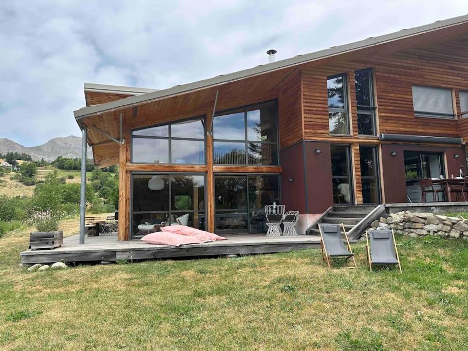 Chalet D'Architecte Avec Vue Panoramique Allos Eksteriør bilde