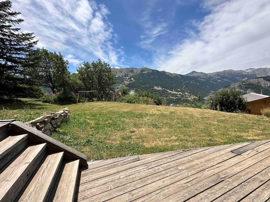Chalet D'Architecte Avec Vue Panoramique Allos Eksteriør bilde