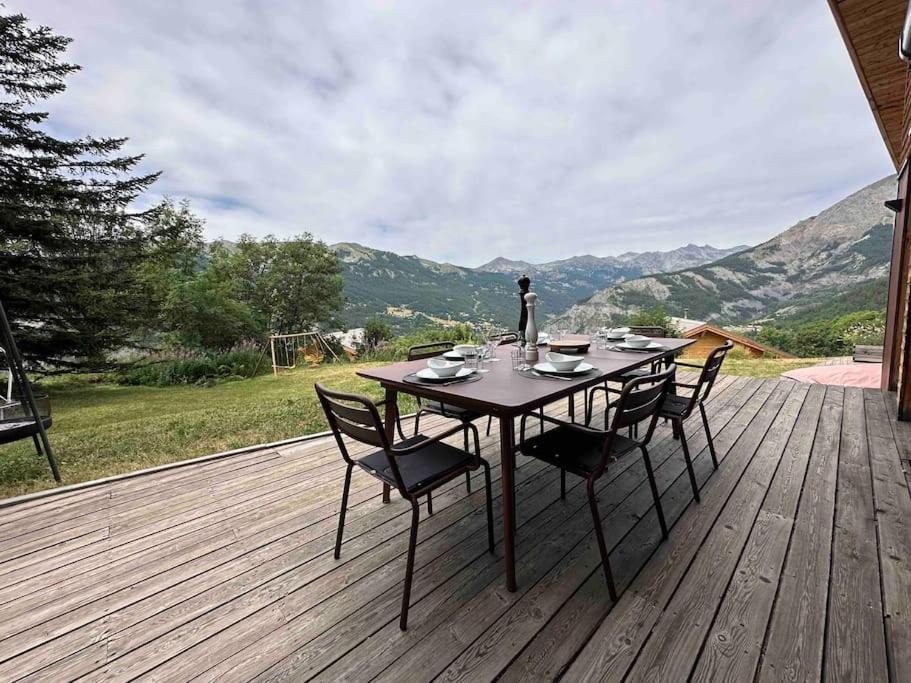 Chalet D'Architecte Avec Vue Panoramique Allos Eksteriør bilde