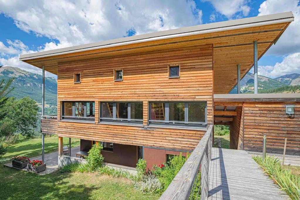 Chalet D'Architecte Avec Vue Panoramique Allos Eksteriør bilde