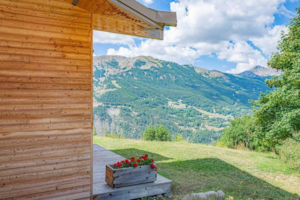 Chalet D'Architecte Avec Vue Panoramique Allos Eksteriør bilde